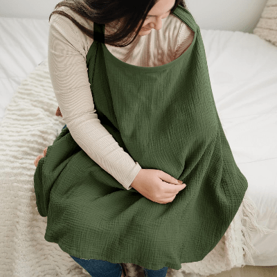 Cape d'allaitement - BreastfeedingCover™ - Vert - mamanvoila