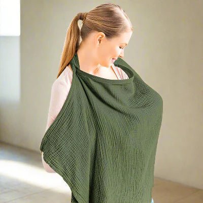 Cape d'allaitement - BreastfeedingCover™ - Vert - mamanvoila