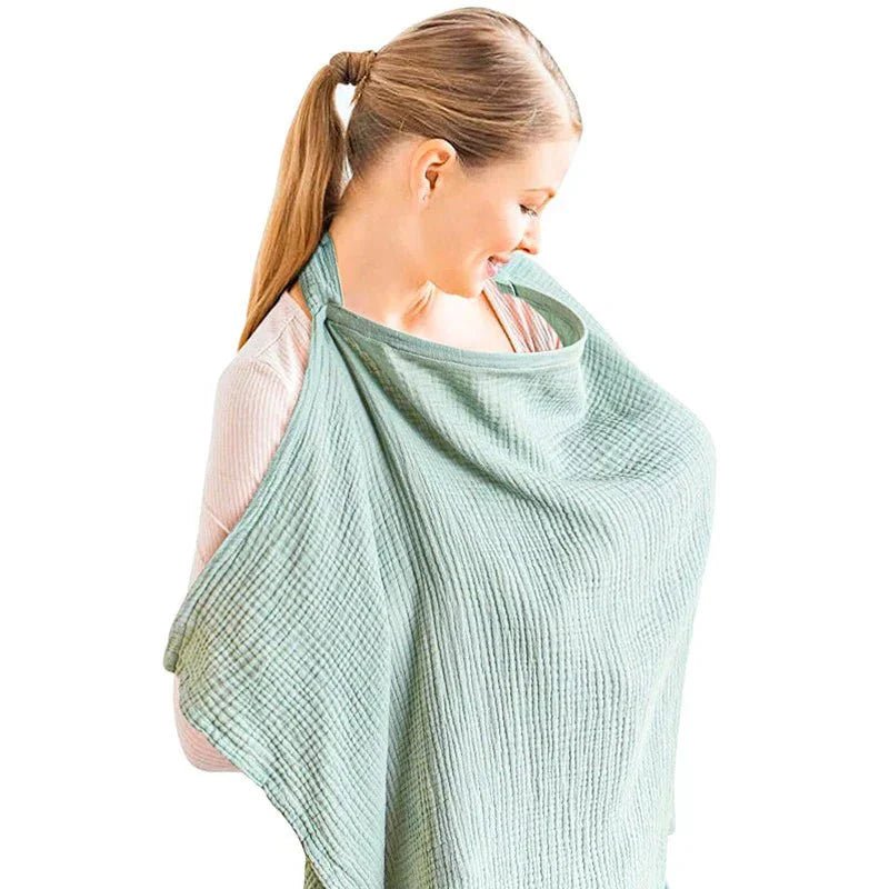 Cape d'allaitement - BreastfeedingCover™ - Vert Clair - mamanvoila