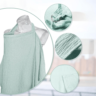 Cape d'allaitement - BreastfeedingCover™ - Vert Clair - mamanvoila